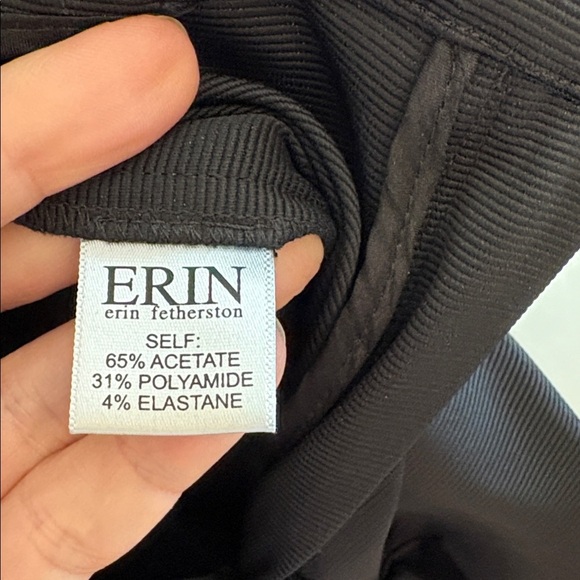 Erin Fetherston Black Slim Fit Elegant Pants - Picture 3 of 7